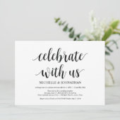 Viel met ons Wedding Elopement nodigt uit Kaart (Staand voorkant)