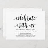 Viel met ons Wedding Elopement nodigt uit Kaart (Voorkant / Achterkant)