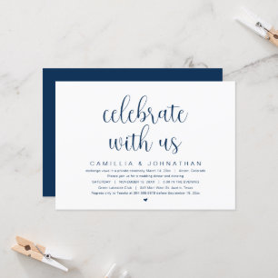 Viel met ons, Wedding Elopement Party Invitat Kaart