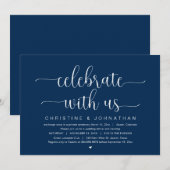 Viel met ons, Wedding Elopement Party Invitat Kaart (Voorkant / Achterkant)