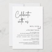 Viel met ons, Wedding Elopement Party Invitat Kaart (Voorkant)