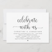 Viel met ons, Wedding Elopement Party Invitat Kaart (Voorkant)