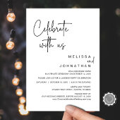 Viel met ons, Wedding Elopement Party Invitat Kaart