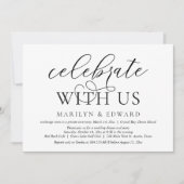 Viel met ons, Wedding Elopement Party Kaart (Voorkant)