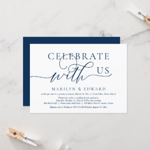 Viel met ons, Wedding Elopement Party Kaart