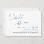 Viel met ons, Wedding Elopement Party Kaart (Voorkant)