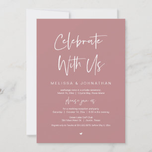 Viel met ons, Wedding Elopement Party Kaart