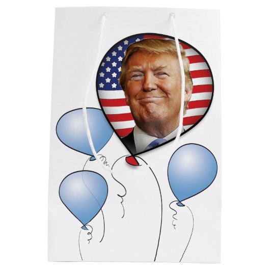Viel met Trump Medium Cadeauzakje (Achterkant)