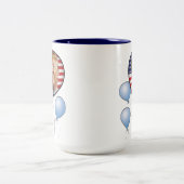 Viel met Trump Tweekleurige Koffiemok (Center)