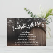 Viel met Us Rustic Wood Barrel en Lichten Kaart (Staand voorkant)