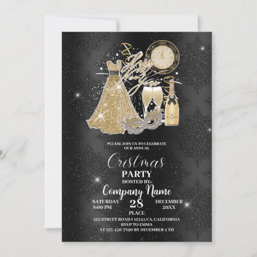 Viel onze jaarlijkse feestdag met bedrijf kaart (Voorkant)