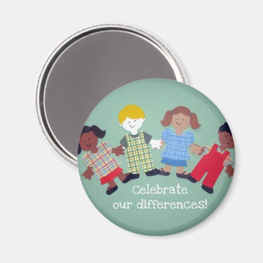 Viel onze verschillen! magneet (Voorkant / Achterkant)