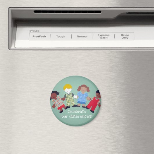 Viel onze verschillen! magneet (Insitu (Vaatwasser))