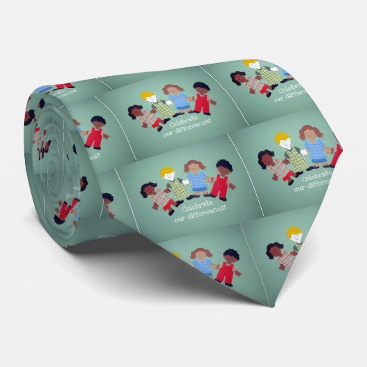 Viel onze verschillen! stropdas (Opgerold)