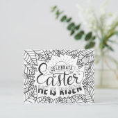 Viel Pasen dat hij aan het groeien is Briefkaart (Staand voorkant)