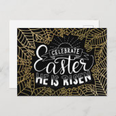 Viel Pasen dat hij aan het groeien is Briefkaart (Voorkant / Achterkant)