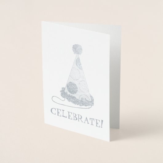 Viel! Polka Dot Party Pet Birthday Congrats Folie Kaarten (Voorkant)