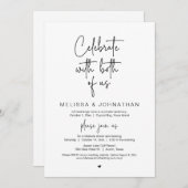 Viel samen met ons beiden, Wedding Elopement Party Kaart (Voorkant / Achterkant)