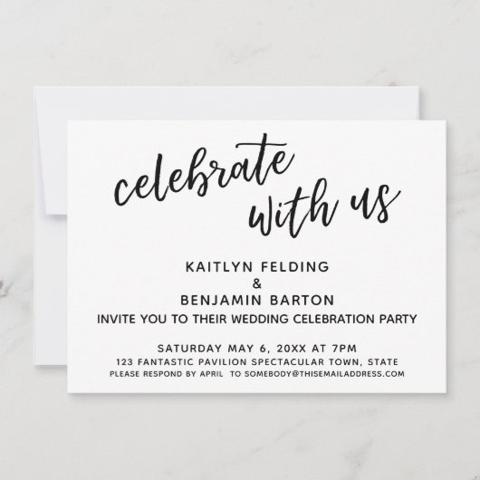 "Viel samen met ons Casual weddenschap Kaart (Voorkant)