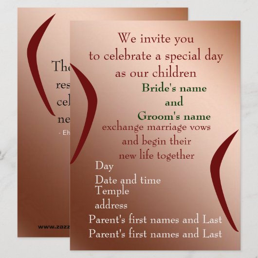 Viel samen met ons kaart (Voorkant / Achterkant)