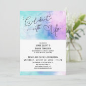 Viel samen met US Pastel Waterverf Reception Kaart (Staand voorkant)