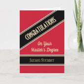 Viel! Trendy Master Afstuderen Card Kaart (Voorkant)