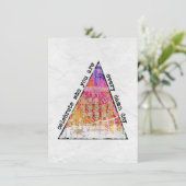 Viel uit wie je Wenskaart bent Kaart (Staand voorkant)