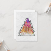 Viel uit wie je Wenskaart bent Kaart (Voorkant / Achterkant in situ)