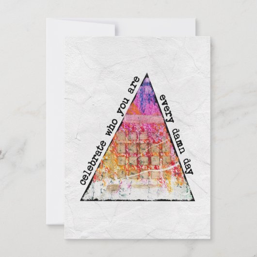 Viel uit wie je Wenskaart bent Kaart (Voorkant)