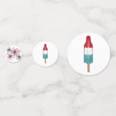 Viel! Vierde Pop patriottische raketschild juli Confetti (Voorkanten)