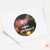 Viel! Vrolijk Birthday! Ronde Sticker (Envelop)