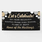 Viel! Vun Confetti Class Reunion banner (Horizontaal)