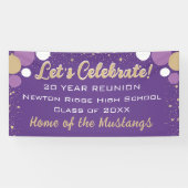 Viel! Vun Confetti Class Reunion banner (Horizontaal)