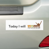 Viel wat de juiste Bumpersticker is (Op auto)