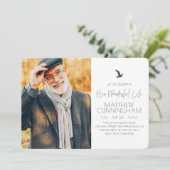 Viel zijn prachtige Memorial Modern Foto Kaart (Staand voorkant)