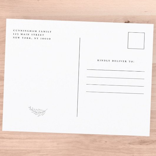 Viel zijn prachtige, moderne herdenkingsfoto uitnodiging briefkaart