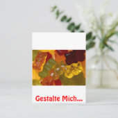 Viele bunte Gummibärchen Briefkaart (Staand voorkant)
