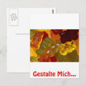 Viele bunte Gummibärchen Briefkaart (Voorkant / Achterkant)