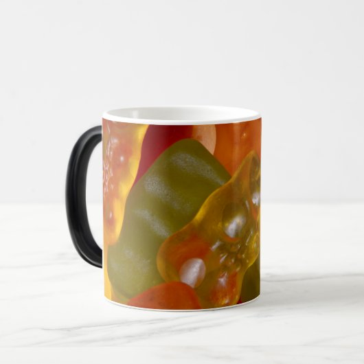 Viele bunte Gummibärchen Coffee Mok (Voorkant links)