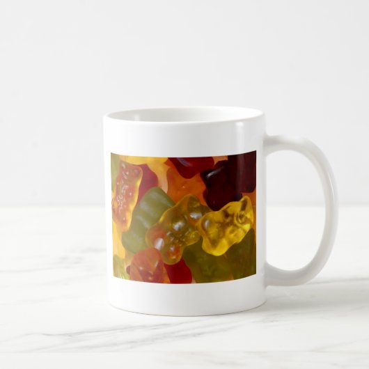 Viele bunte Gummibärchen Koffiemok (Rechts)