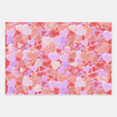 Viele Herzen in 3D-Optik - Inpakpapier Vel (Voorkant)