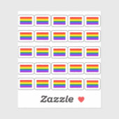 Viele kleine Regenbogen Flagge Sticker (Vel)