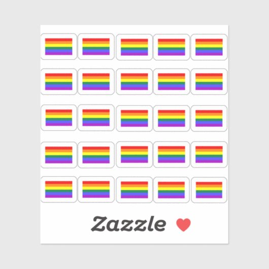 Viele kleine Regenbogen Flagge Sticker (Vel)