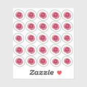 Viele kleine Rosa Rosen Sticker (Vel)