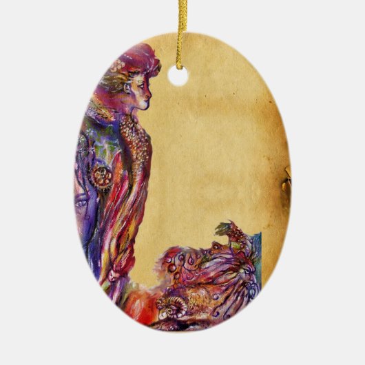 VIEN EN MERLIN KERAMISCH ORNAMENT (Voorkant)