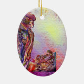 VIEN EN MERLIN KERAMISCH ORNAMENT (Achterkant)