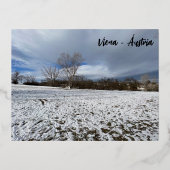 Viena - Áustria Folie Feestdagen Briefkaart (Voorkant)