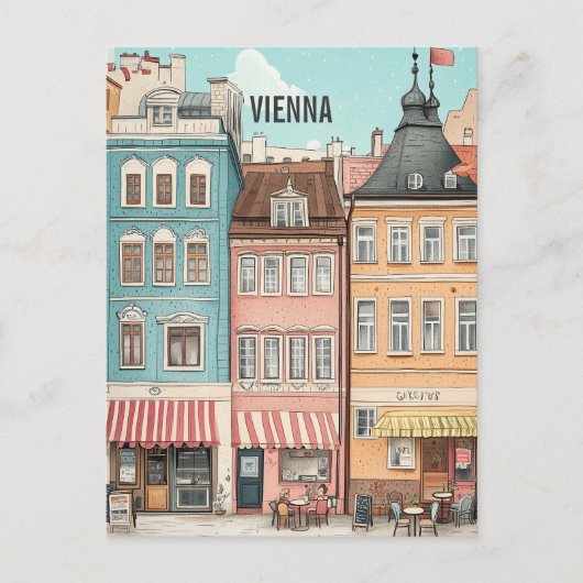 Vienna Austria Travel Briefkaart (Voorkant)