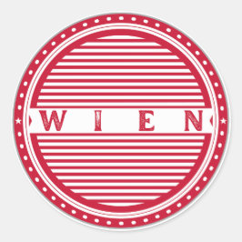 Vienna City Pride Emblem – Austria Identity Ronde Sticker
