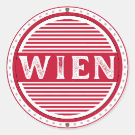 Vienna City Pride Emblem – Austrian Identity Ronde Sticker
